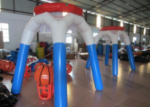 Wholesale Tall Airtight Inflatable Basketball Game , Outdoor Game Inflatable Basketball Hoop 2.2mH from china suppliers