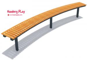 China 200*110*100cm Outdoor Park Benches , Cast Iron Long Solid Exterior Wood Slat Desk on sale