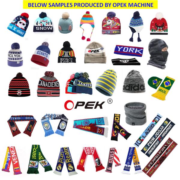 Computerized Jacquard Beanie And Scarf Knitting Machine