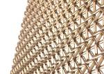 PVD Rose Gold Stainless Steel Decorative Wire Mesh 1500mm W 3700MM L Panel