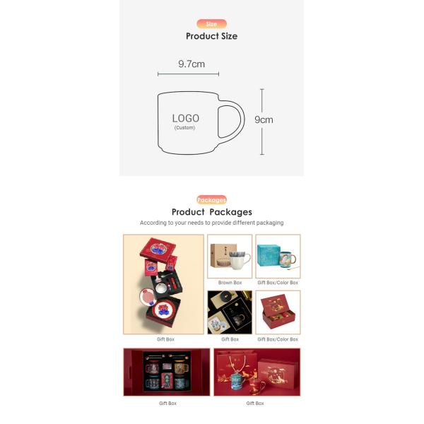 Coffee Mug Print Sublimation Ceramic New Promotional Logo Printing Coffee Cup Mugs For 1 Users Round Food Safety Custom