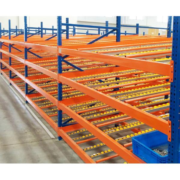 B47: Warehouse Flow Rack for Carton Storage Box Flow Gravity Storage Roller Racking Carton Flow Racking