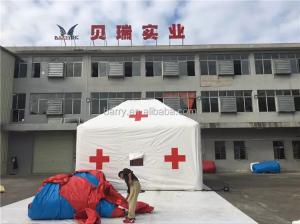 Wholesale Pvc Tarpaulin Medical Inflatable Hospital Tent Water Resistant For Emergency from china suppliers