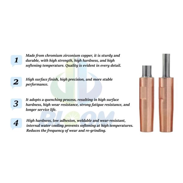 Tungsten-Embedded High Efficiency Resistance Spot Welding Electrode with Customizable Size