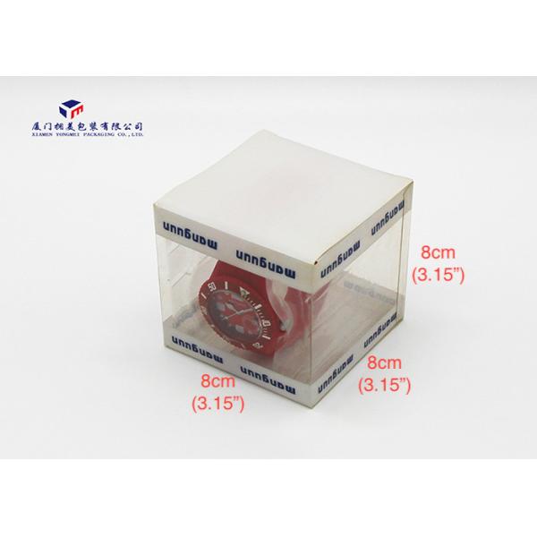 Square PET Plastic Box Compact Structure Durable For Watches And Gifts 8cm Height