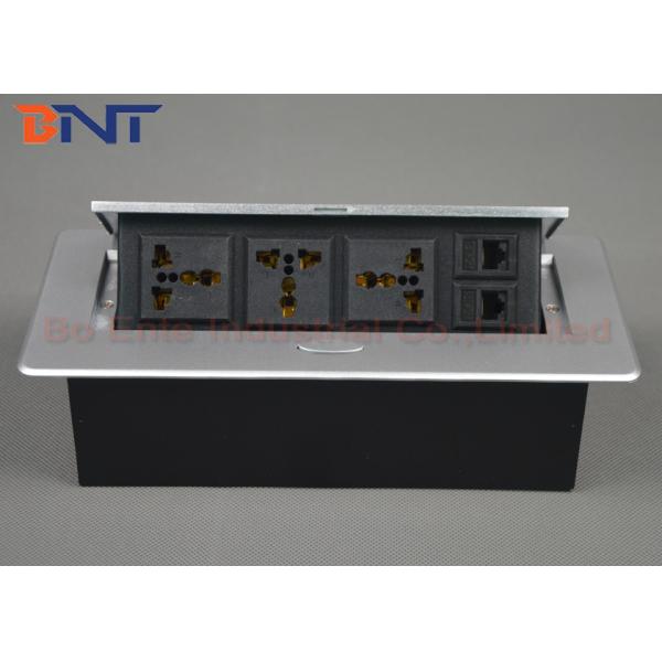 Smart Office Desktop Hidden Hydraulic Pop Up Power Socket Box 3* Universal power