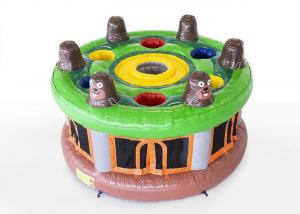 China 0.55mm PVC Inflatable Sports Games / Whack A Mole Game With Hammer For Kids on sale