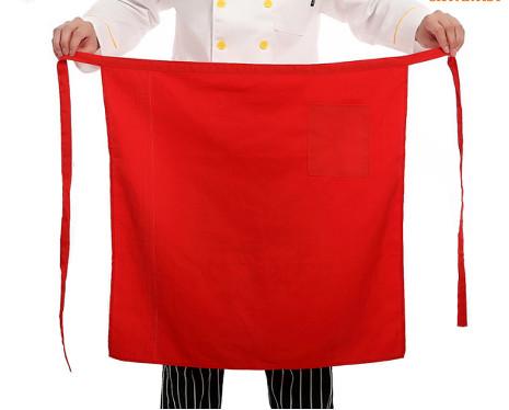 Quality White / Black / Red Restaurant Work Wear Easy Clean Cooking Long Waist Apron for sale