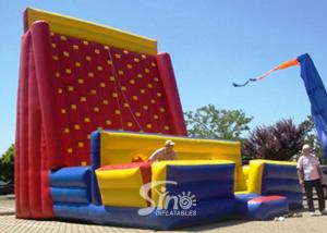 Wholesale Giant Rock Mountain Inflatable Climbing Wall For Outdoor Adults N Kids Interactive inflatable equipments from china suppliers