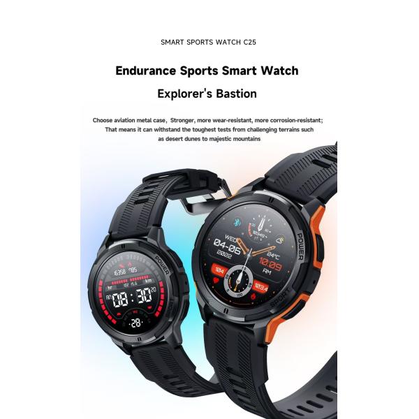Custom Men Smart Watch C25 1ATM Waterproof And Dustproof Supports Sdk Api Project