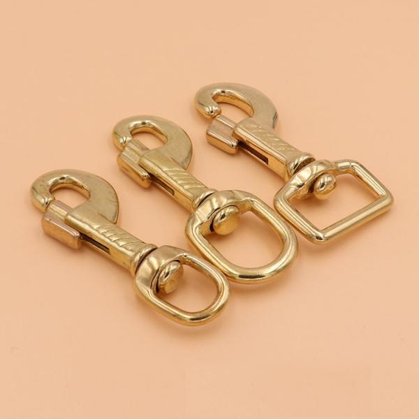 High quality 100% Brass handbag hardware Pattern hook buckle