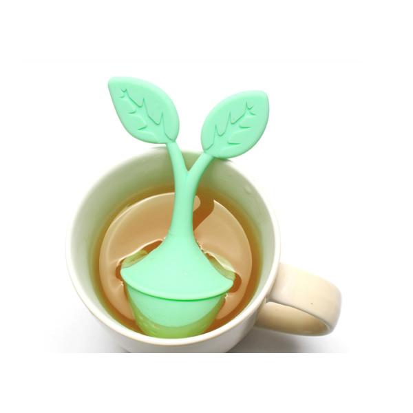 Leaf Shape Loose Leaf Silicone Tea Infuser Steeper Food Grade