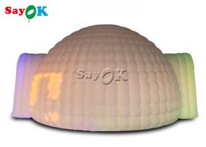 Wholesale Inflatable Igloo Tent Oxford Cloth White LED Inflatable Dome Tent For Party Event from china suppliers