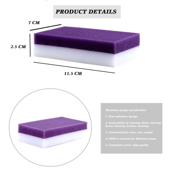 Close-up of melamine eraser pad
