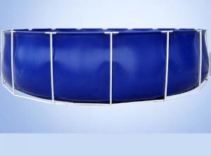 Wholesale 50000 Liters Folding Tarpaulin Fish Pond , Blue Color Aquarium Fish Tank With Steel Frame from china suppliers