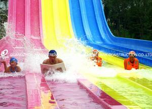 Wholesale Classic Multi Slides Fiberglass Water Slides At Water Parks in Red Yellow Blue from china suppliers