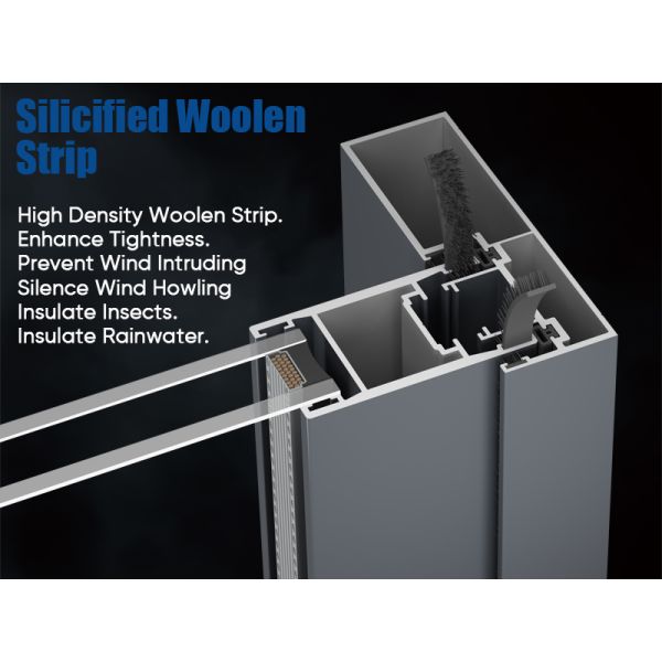 AS2047 Customized Size Anti-mosquito Screen Multiple Opening Methods Sliding Window