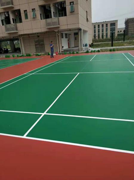 3mm Thickness PU Sports Flooring For Badminton Court Surface Long Lifespan