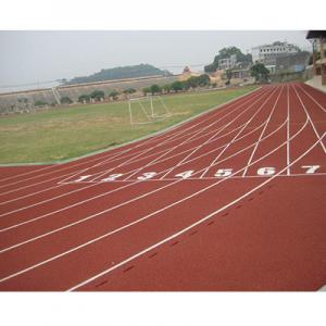 Indoor Polyurethane Sports Flooring Jogging Track Surface Assorted Color