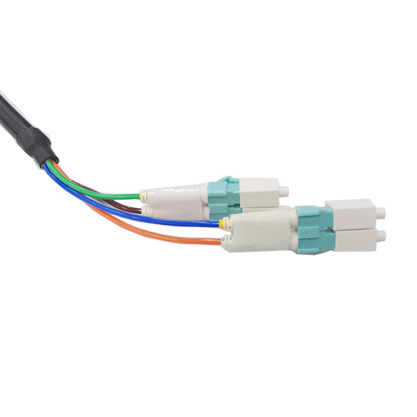 4F ODVA LC - LC Harsh Environment Cable Assembly Armored Waterproof For Base Station