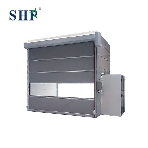 PVC Workshop High Speed Roll Up Doors High Speed Fast Electric Roller Shutter