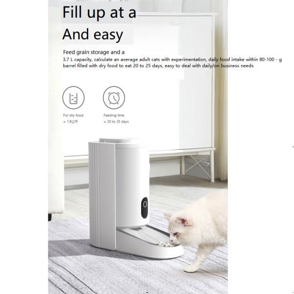 WiFi App Controlled Pet Feeder Automatic Food Dispenser with Smart Microchip Technology