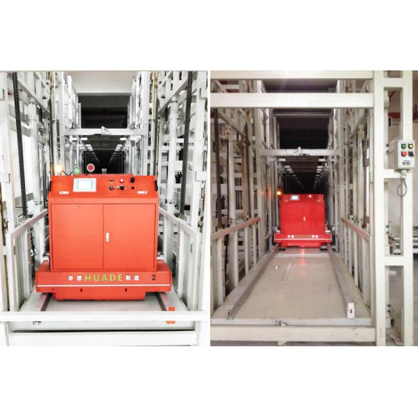 Two Way Radio Shuttle Cart And Carrier ASRS Automatic Storage And Retrieval System Pallet Runner Rack System