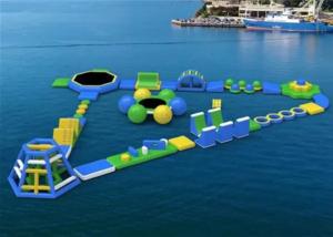 Wholesale Eco Friendly Kids Inflatable Water Park , Inflatable Water Obstacle Course from china suppliers