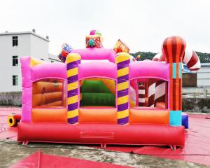 Wholesale Sugar Candy House 6x6x3.2M Commercial Jumping Castles from china suppliers