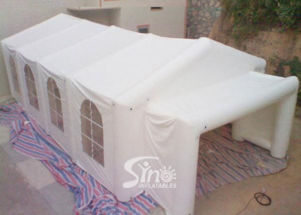 Quality 10x6m big movable house white wedding party inflatable tent with big entrance make with pvc tarpauline for sale