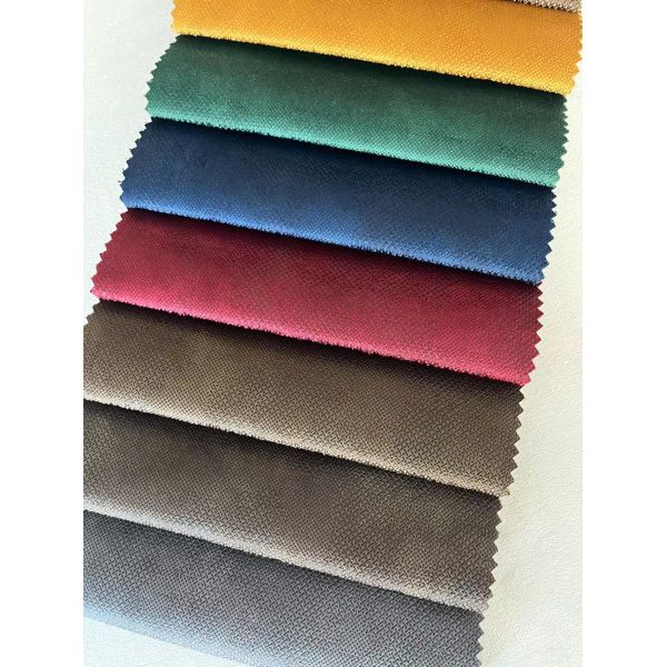 Embossed Holland Velvet Fabric Chenille Shrink Resistant For Wildely Use