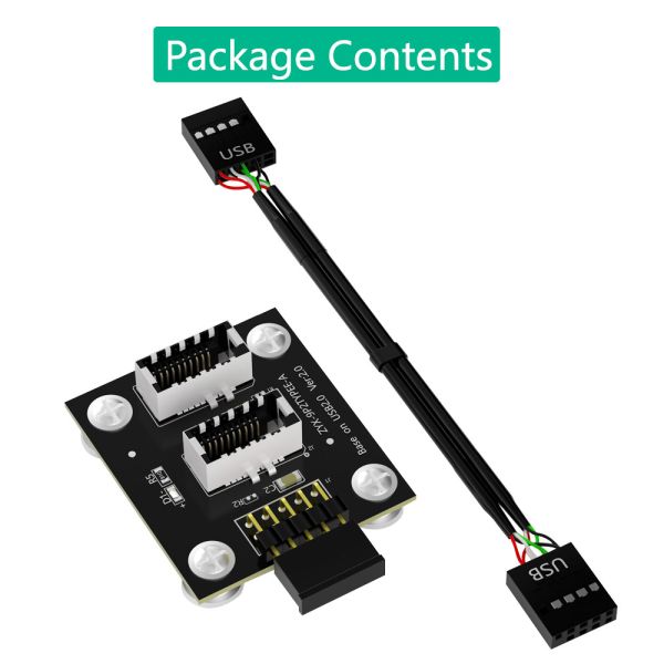 USB 2.0 Type E Adapter 9P Mainboard Header Front Usb Adapter 240V