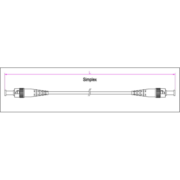 Customized ST-ST Fiber Optic Patch Cord with LSZH Outer Sheath and Low Insertion Loss