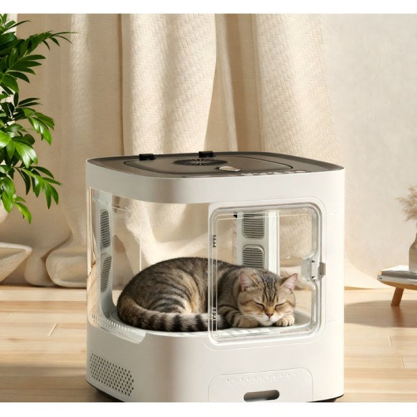Automatic Plastic Pet Drying Box with Transparent Door Temperature Control Ventilated Design Quiet Operation Easy to Clean Safe