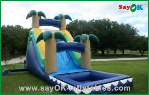 China Bouncy Castle With Slide Commercial Inflatable Bouncer Slide Custom Inflatable Pool Slides on sale