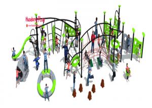 Omnipotence Rope Climbing Playground Equipment With Item Kinds , Outdoor Climbing Rope Structures
