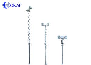Wholesale Aluminum Alloy Night Scan Light Tower , Truck Mounted LED Light Tower Pneumatic Mast from china suppliers