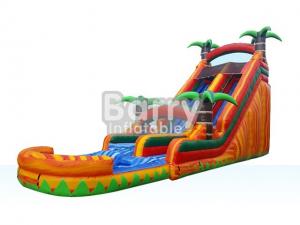 Wholesale 0.55mm Pvc Tarpaulin Inflatable Water Slides Jungle Theme Slip Slide Water Slide from china suppliers