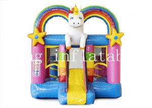 Wholesale EN71 Magic Unicorn Inflatable Combo Bounce House With Slide from china suppliers