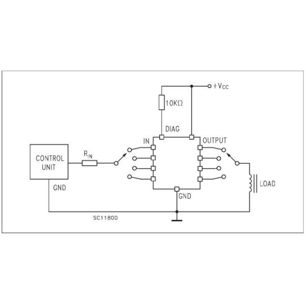 VN330SP Integrated Circuit Chip QUAD HIGH SIDE SMART POWER SOLID STATE RELAY