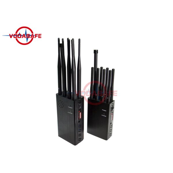 Classroom Mini Portable Cellphone Jammer , Cellular Signal Jammer Aluminum Heat Sink