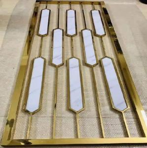 Wholesale 201 stainless steel modern novel marble room divider partition wall from china suppliers