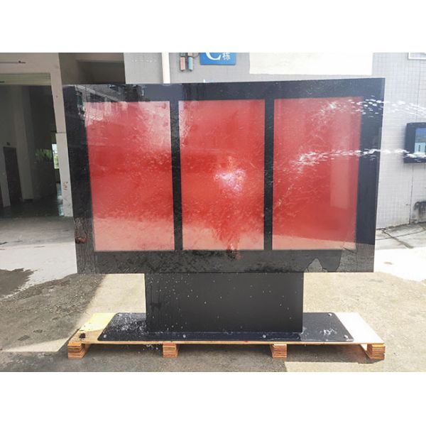 49-inch three-screen smart advertising outdoor electronic newspaper kiosk