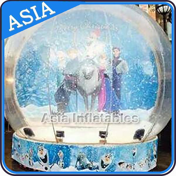 Quality CE Approval X - Mas Christmas Inflatable Snow Globe For Photo Taking for sale