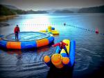 Water Jump Trampoline And Seasaw Water Blow Up Toys For Water Park