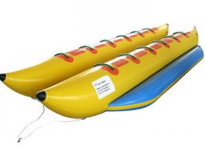 Wholesale Six Person Yellow Inflatable Water Toys / Lake Inflatable Banana Boat from china suppliers