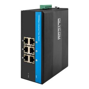 China Outdoor Use Switch Fiber Optic 6 Port , Auto MDI/MDIX Industrial Unmanaged Switch on sale