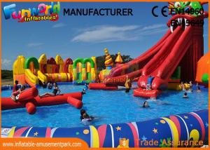 China 0.9mm PVC Tarpaulin Inflatable Commercial Water Park With Slide on sale