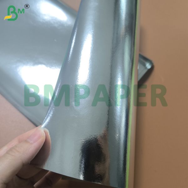 Silver Foil Mirror Cardstock Paper One Sided Metallic Paper Sheets Silver Foil Mirror Cardstock Paper One Sided Metallic Paper Sheets