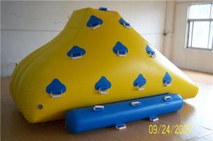 Wholesale Funny Floating Inflatable Water Games , Inflatable Rock Climbing Wall For Water Leak Proof from china suppliers